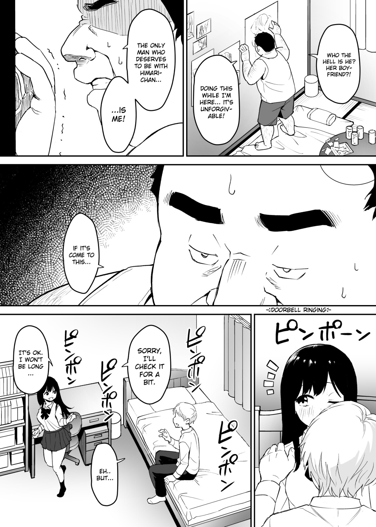 Hentai Manga Comic-A Disgusting Unemployed Old Man (Me) Was Pleased When He Irresponsibly Creampied a Beautiful JK Girl's Virgin Pussy-Read-13